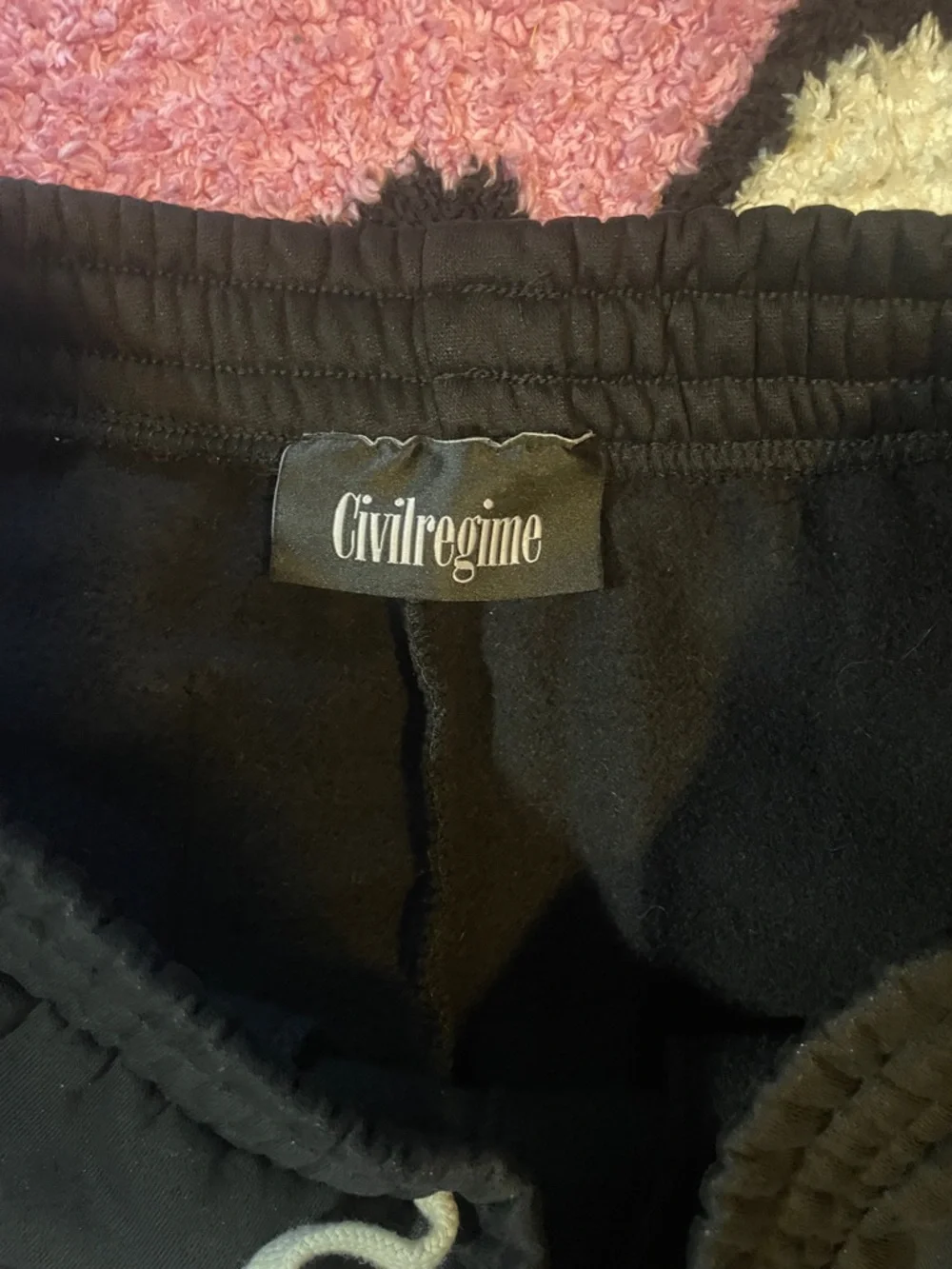 Black graphic civilregime sweatpants